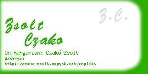 zsolt czako business card